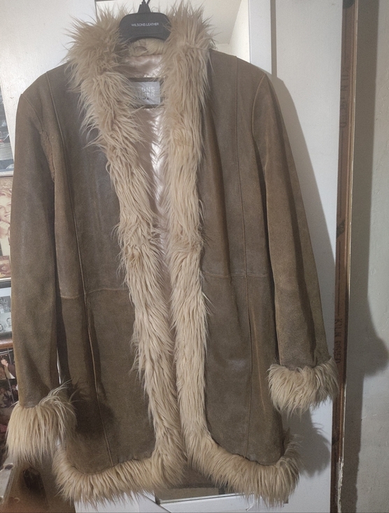Wilsons Leather Jackets & Blazers - Wilson's Leather Penny Lane Fur Lined Coat w/ Satin Lining M/L Vintage